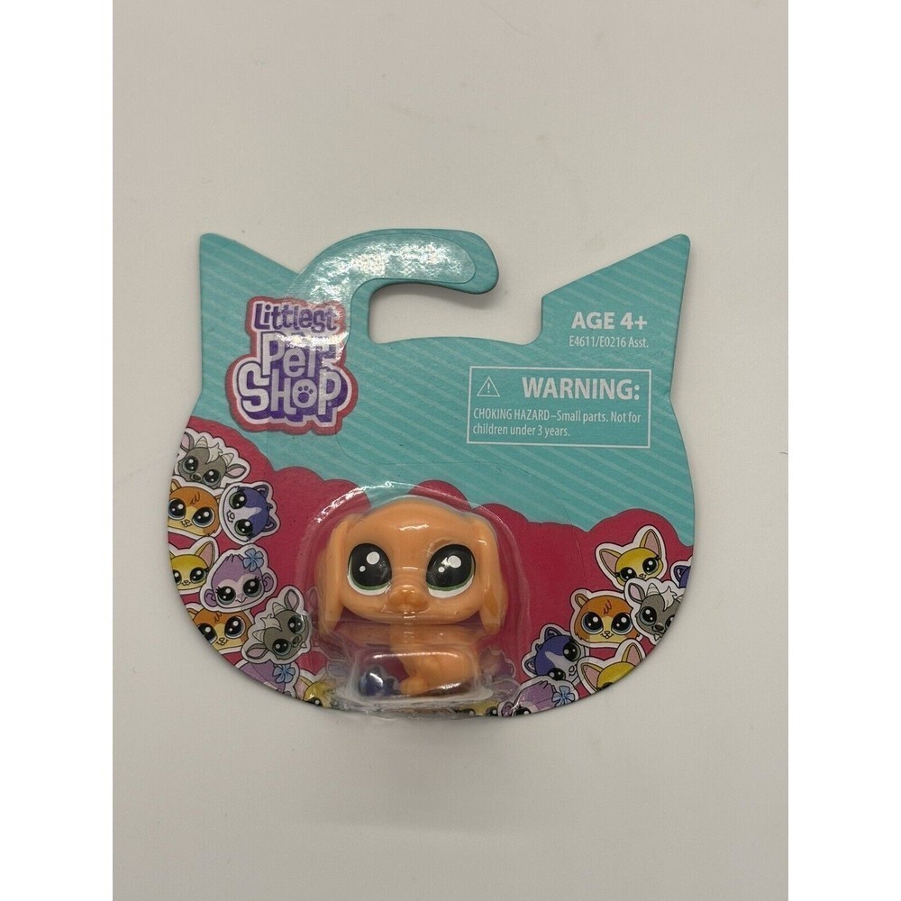 Hasbro Littlest Pet Shop Mini Scale Pet Dog Puppy Orange LPS